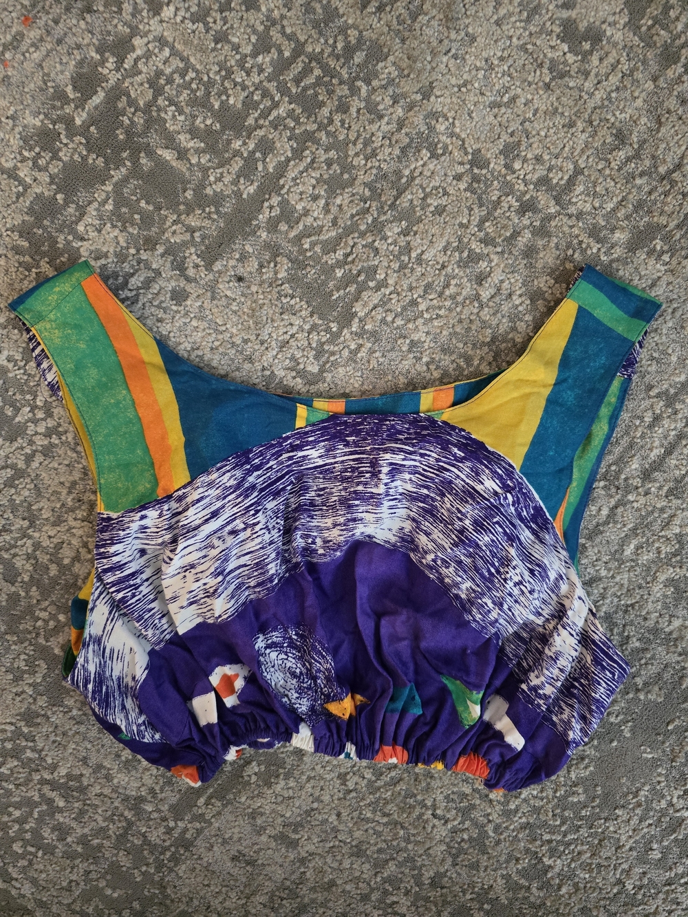 Nino Wong Multicolor Crop Top